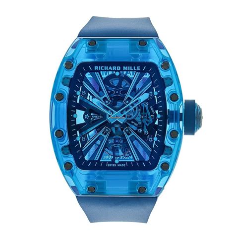 richard mille rm12-01 sapphire blue tourbillon|Richard Mille rm 12 01 price.